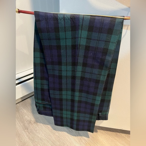 Lands’ End Blackwatch Flannel Trousers - Picture 2 of 4
